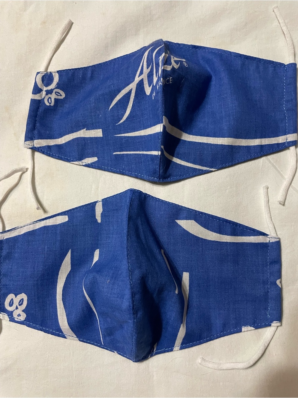 Blue adult cotton Mask Set - Reusable Face Covers